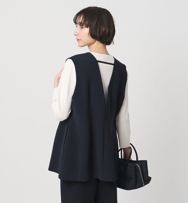 UNITED ARROWS「COMFY ベスト ‐防汚 UVカット ウォッシャブル‐」|ベスト・ジレ|NAVY