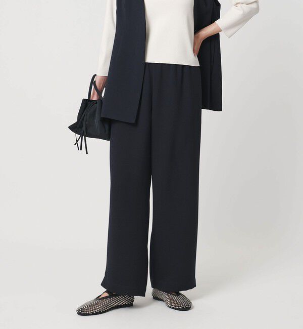 UNITED ARROWS「COMFY ストレート イージーパンツ ‐防汚 UVカット ウォッシャブル‐」|スラックス|