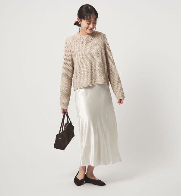 UNITED ARROWS green label relaxing「メッシュ ニット 2WAY プルオーバー ウォッシャブル」|ニット・セーター|