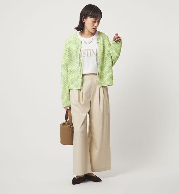 UNITED ARROWS green label relaxing「メッシュ ニット 2WAY プルオーバー ウォッシャブル」|ニット・セーター|