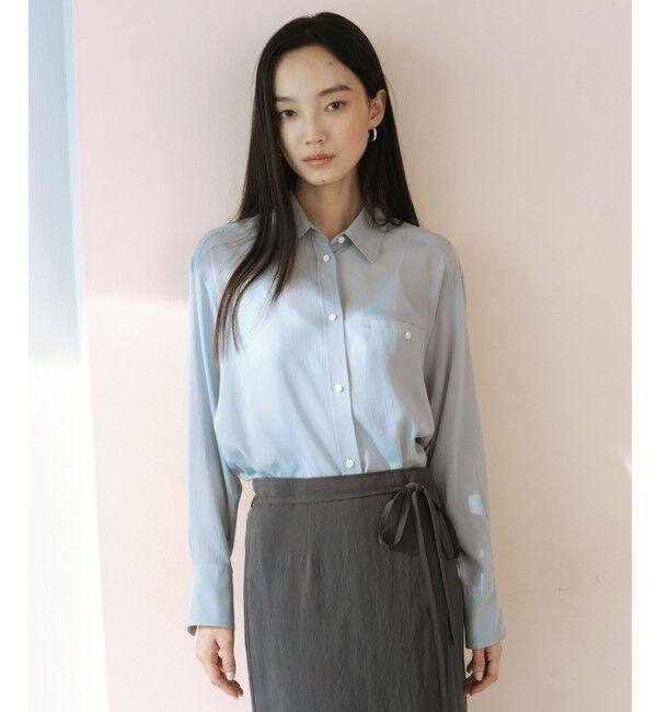 UNITED ARROWS green label relaxing「＜SEASONAL COLLECTION＞シアー シャツ」|シャツ・ブラウス|LT.BLUE