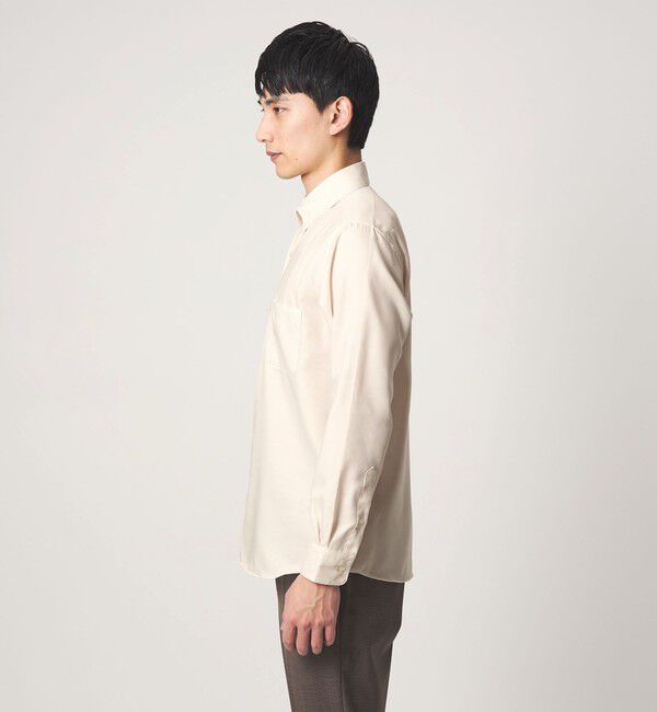 UNITED ARROWS green label relaxing「エブリット コットンオックス ソリッド スナップ ボタンダウン シャツ -イージーアイロン-」|シャツ・ブラウス|