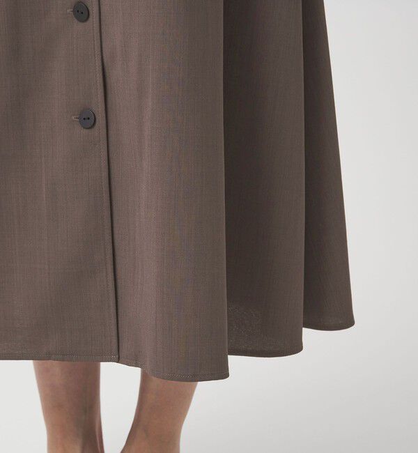 UNITED ARROWS green label relaxing「Vカラー フレア ボタン ワンピース」|ワンピース|