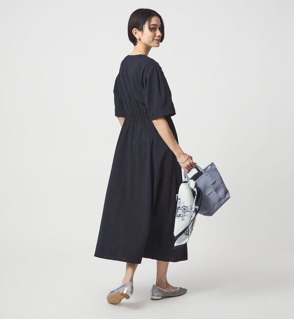 UNITED ARROWS green label relaxing「Vカラー フレア ボタン ワンピース」|ワンピース|