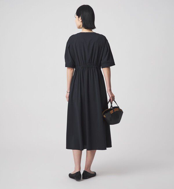 UNITED ARROWS green label relaxing「Vカラー フレア ボタン ワンピース」|ワンピース|