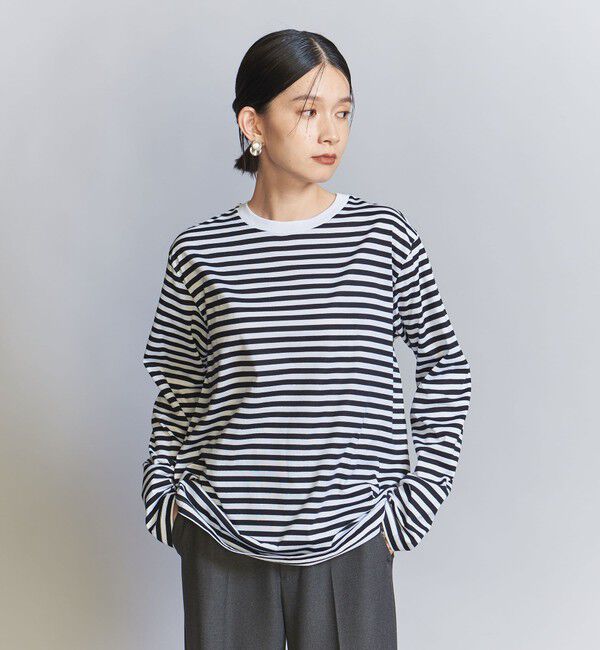 BEAUTY&YOUTH UNITED ARROWS「コットン天竺 ロングスリーブ カットソー」|Tシャツ・カットソー|