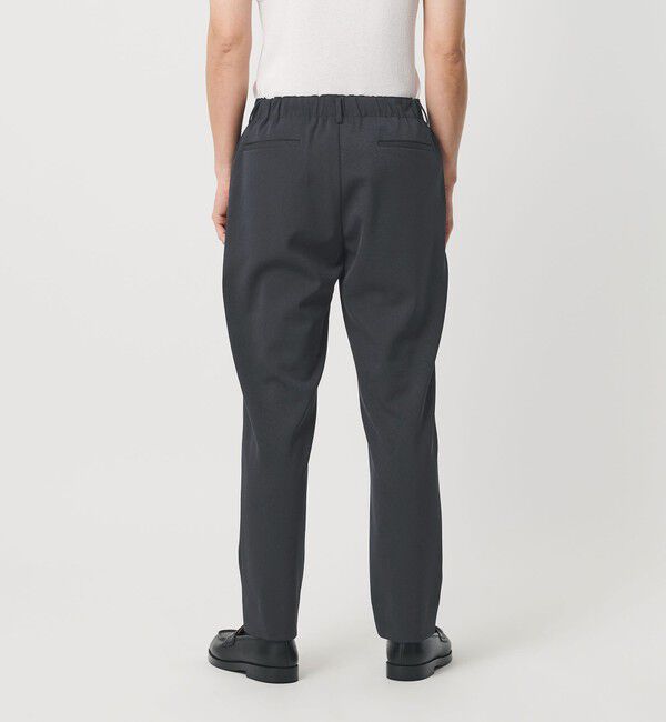 BEAUTY&YOUTH UNITED ARROWS「トリクシオン/TRIXION シャンブレー 1P テーパード スラックス NO.5 セットアップ対応 ウォッシャブル」|チノ|