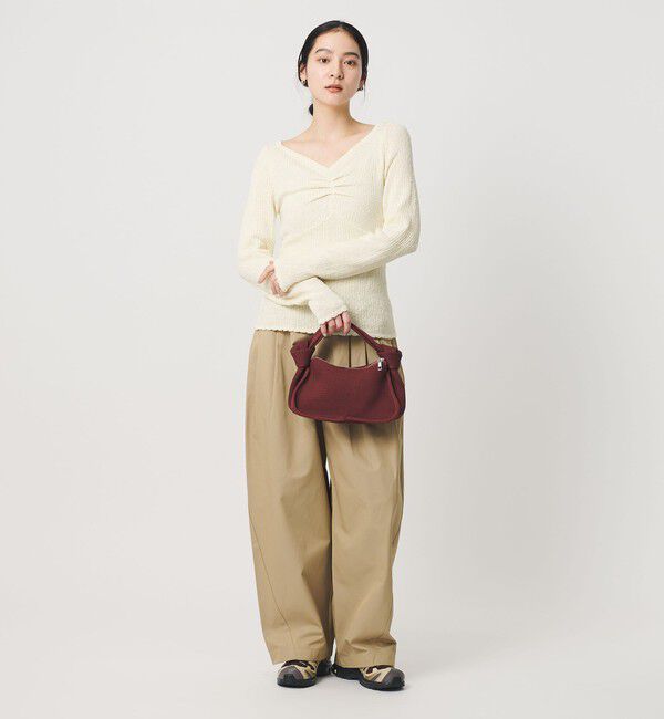 BEAUTY&YOUTH UNITED ARROWS「フロントタック リブニットプルオーバー」|ニット・セーター|