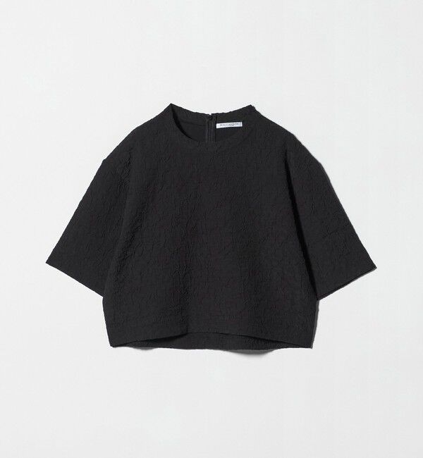 BEAUTY&YOUTH UNITED ARROWS「ジャガード クルーネック 6分袖 プルオーバー」|Tシャツ・カットソー|