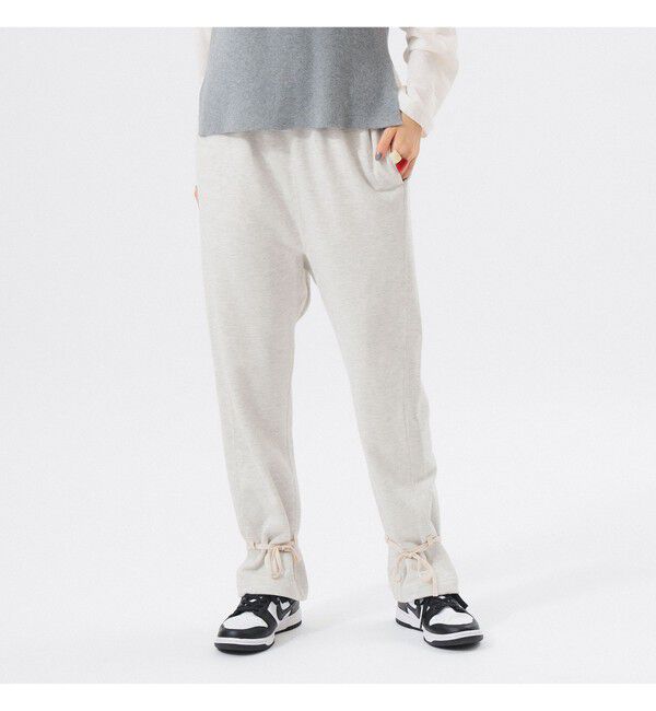 BEAMSBOY「ヘム アレンジ スウェットパンツ」|チノ|