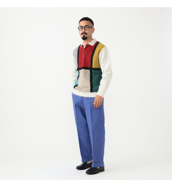 BEAMS PLUS「シャギー ニット ポロシャツ」|ポロシャツ|
