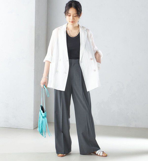 SHIPS for women「〈手洗い可能〉ラミー シアー ジャケット」|テーラードジャケット|