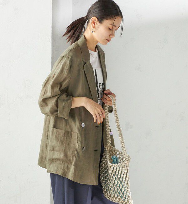 SHIPS for women「〈手洗い可能〉ラミー シアー ジャケット」|テーラードジャケット|