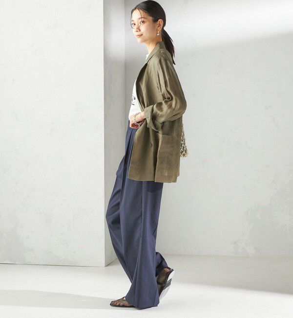 SHIPS for women「〈手洗い可能〉ラミー シアー ジャケット」|テーラードジャケット|