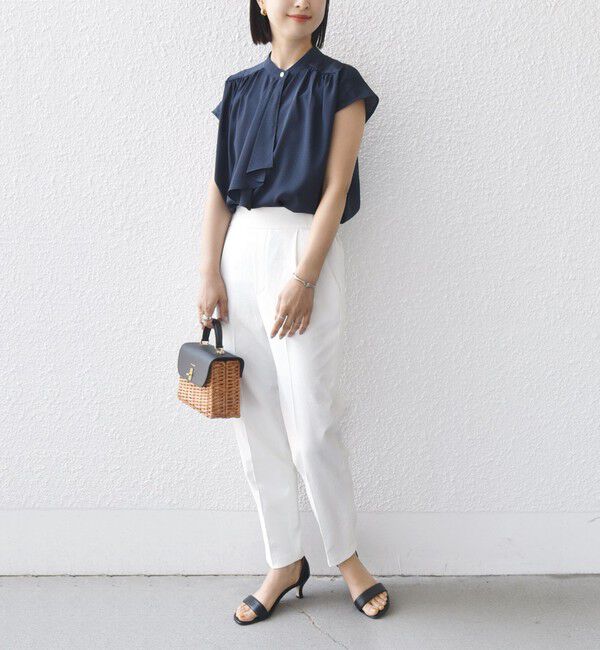 SHIPS for women「〈手洗い可能／UVカット〉ドライ オックス テーパード パンツ」|その他|