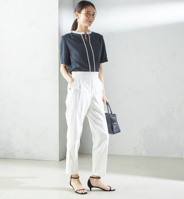 SHIPS for women「〈手洗い可能／UVカット〉ドライ オックス テーパード パンツ」|その他|