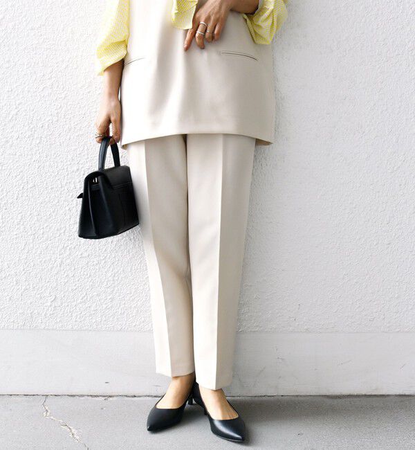 SHIPS for women「〈手洗い可能〉タック テーパード パンツ（セットアップ対応）」|その他|