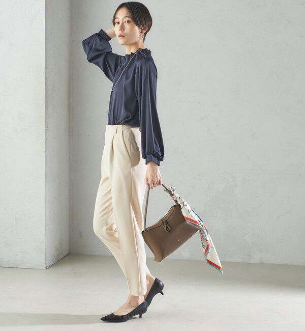 SHIPS for women「〈手洗い可能〉タック テーパード パンツ（セットアップ対応）」|その他|