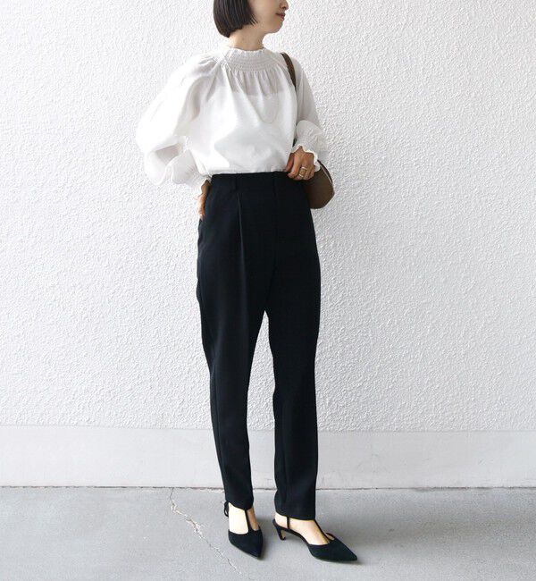 SHIPS for women「〈手洗い可能〉タック テーパード パンツ（セットアップ対応）」|その他|