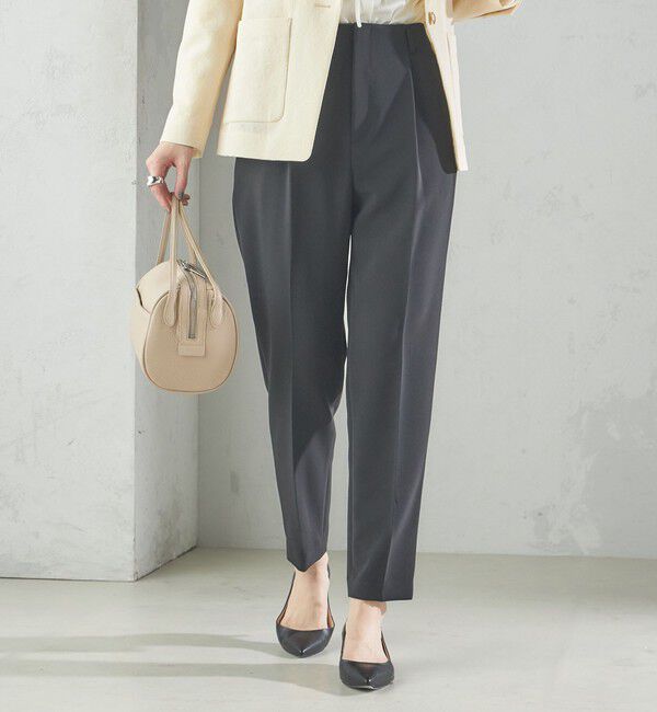 SHIPS for women「〈手洗い可能〉タック テーパード パンツ（セットアップ対応）」|その他|