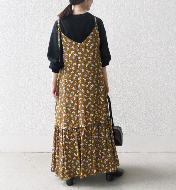 SHIPS any「SHIPS any:〈手洗い可能〉TROUILLET プチ フラワー フレア キャミワンピース」|ワンピース|