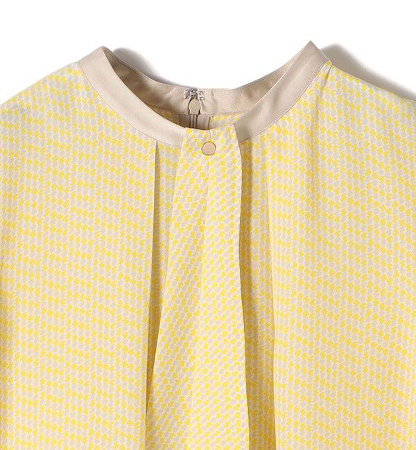 SHIPS for women「〈手洗い可能〉ボウタイ 幾何 プリント 長袖 ブラウス」|シャツ・ブラウス|