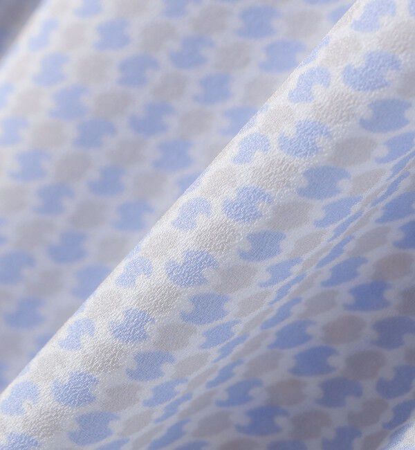 SHIPS for women「〈手洗い可能〉ボウタイ 幾何 プリント 長袖 ブラウス」|シャツ・ブラウス|