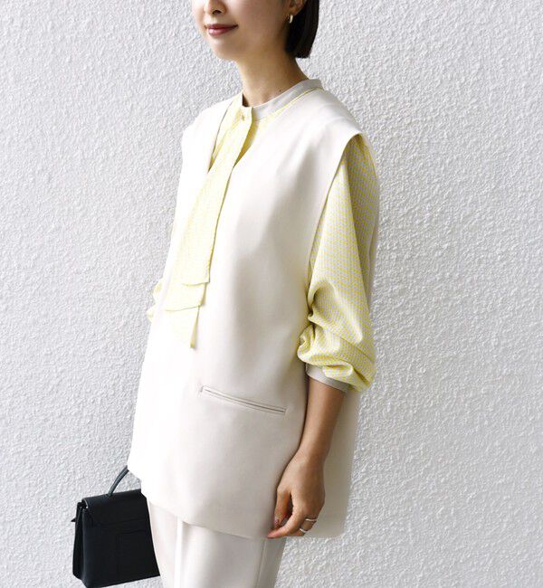 SHIPS for women「〈手洗い可能〉プルオーバー ベスト（セットアップ対応）」|ベスト・ジレ|