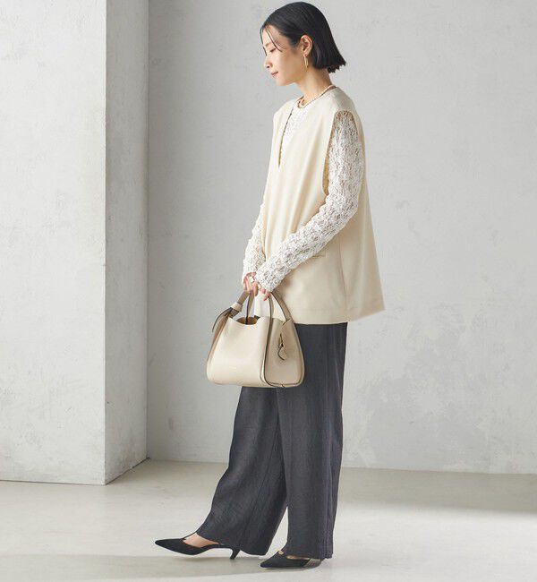 SHIPS for women「〈手洗い可能〉プルオーバー ベスト（セットアップ対応）」|ベスト・ジレ|