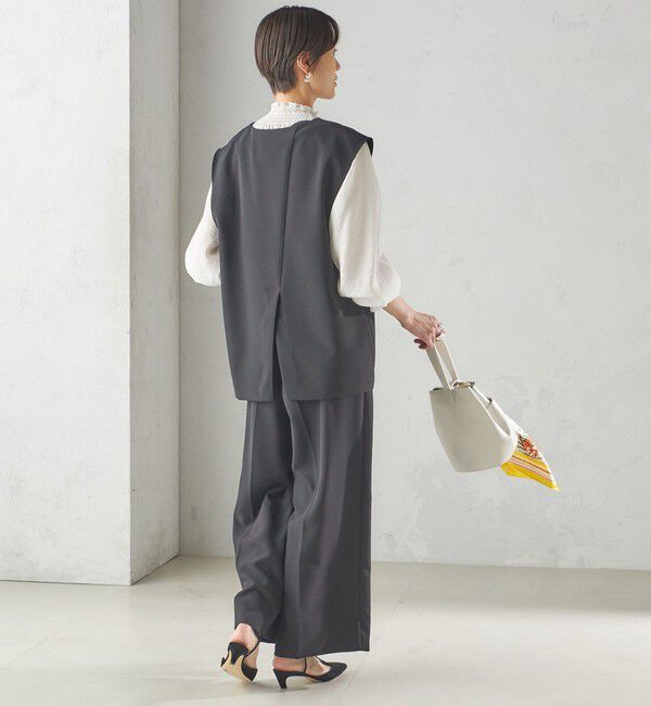 SHIPS for women「〈手洗い可能〉プルオーバー ベスト（セットアップ対応）」|ベスト・ジレ|