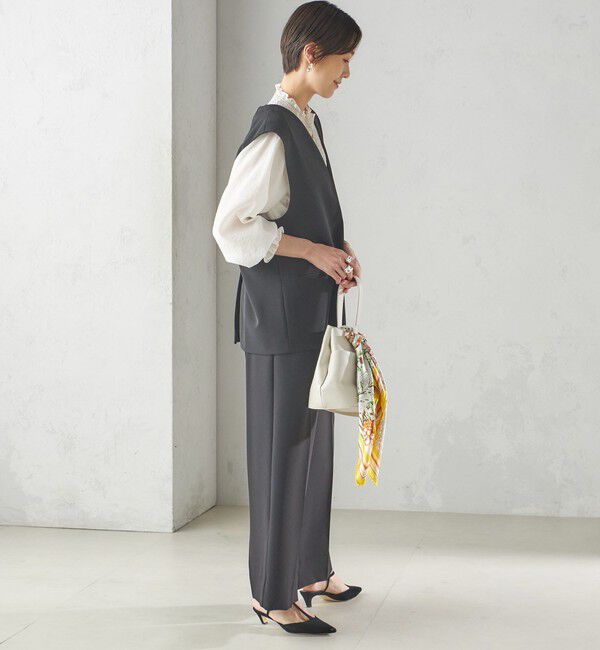 SHIPS for women「〈手洗い可能〉プルオーバー ベスト（セットアップ対応）」|ベスト・ジレ|