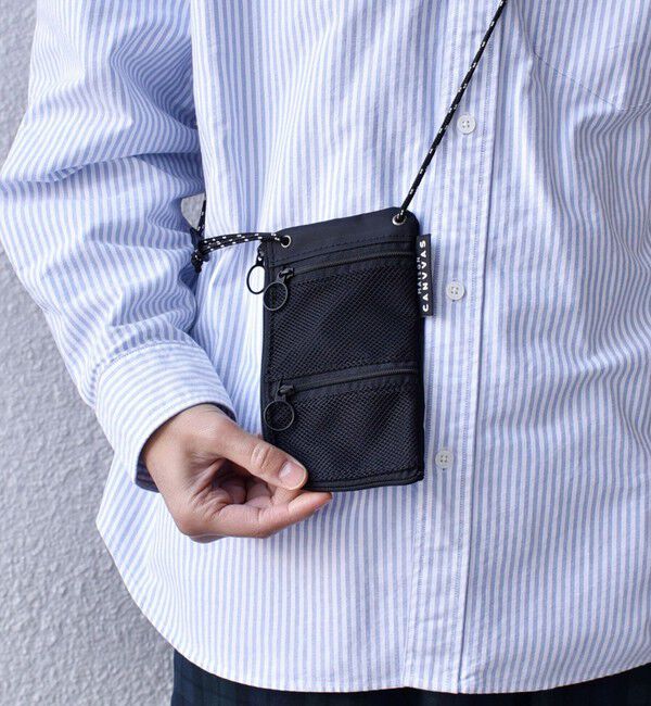 SHIPS any「【SHIPS any別注】MAISON CANVVAS: メッシュ ウォレット マルチ ショルダーポーチ◇」|ショルダー・メッセンジャー|