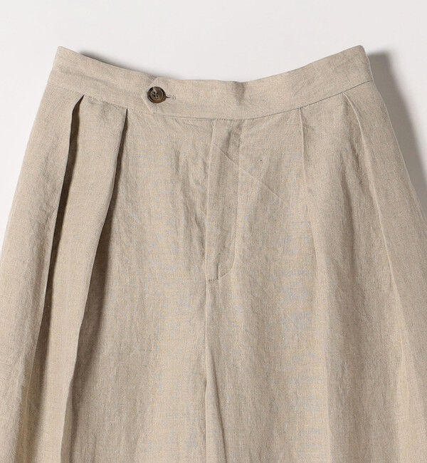 quaranciel「quaranciel:〈洗濯機可能〉ヨーロピアンフラックス リネン タック ワイド パンツ」|その他|