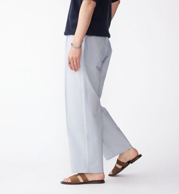 SHIPS「SHIPS: COOLMAX(R) シアサッカー ピンタック ワイド パンツ」|その他|