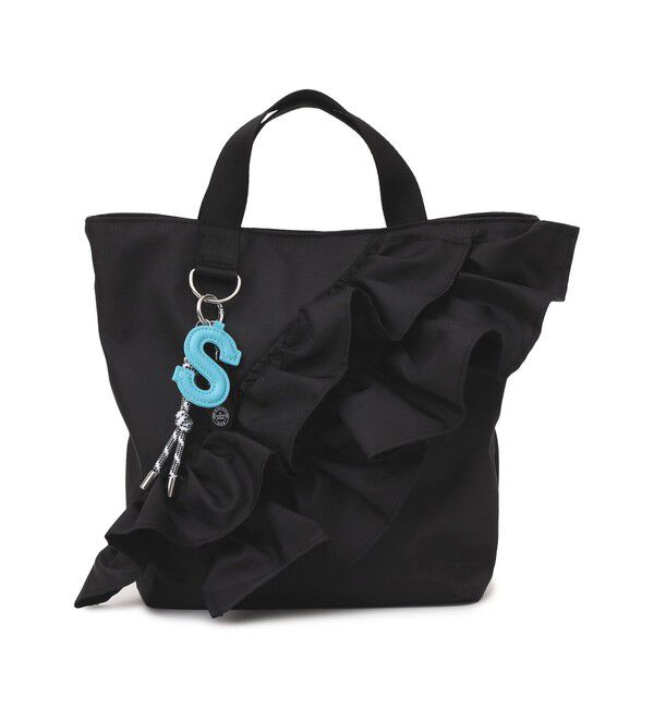 SHIPS for women「【WEB限定】チャーム 付き フリル トート」|トートバッグ|