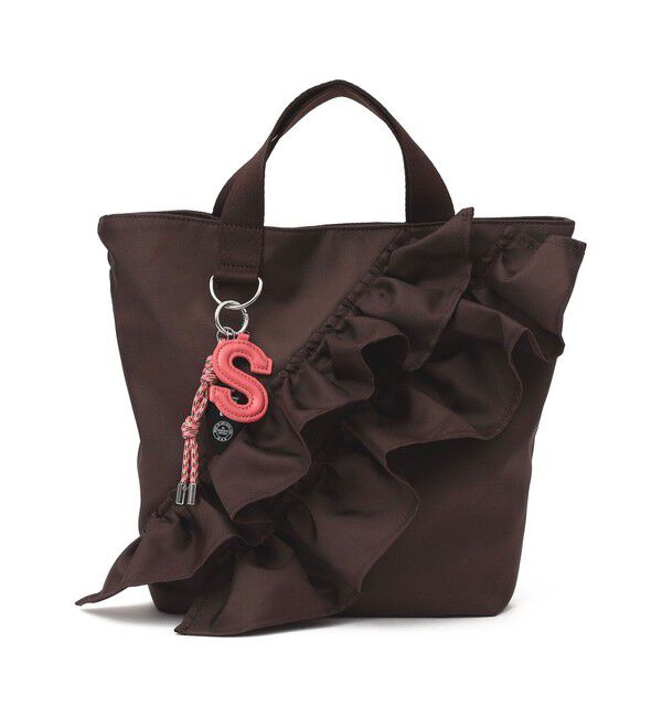 SHIPS for women「【WEB限定】チャーム 付き フリル トート」|トートバッグ|