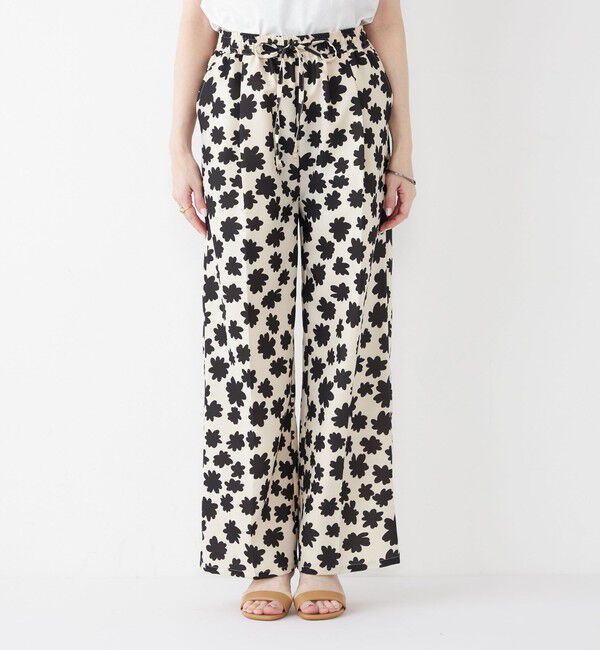 SHIPS Colors 「SHIPS Colors:〈手洗い可能〉モノトーン フラワー イージーパンツ◇」|その他|