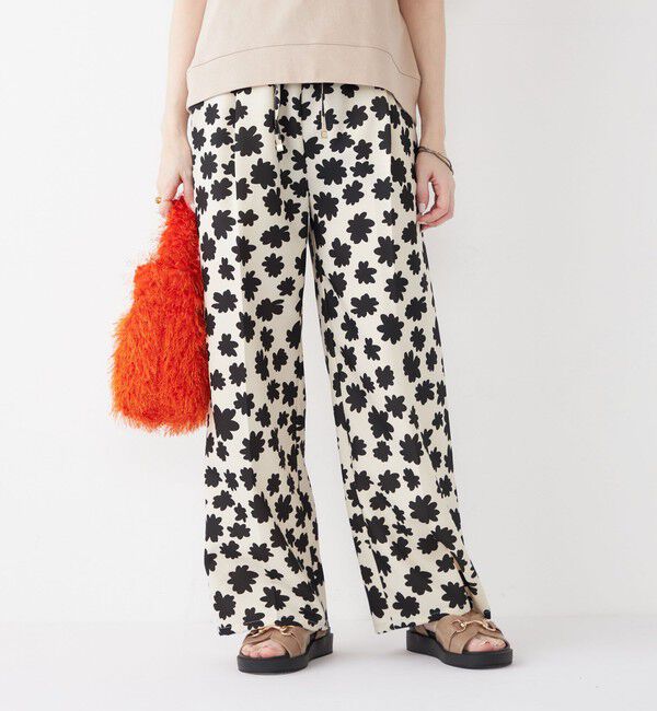 SHIPS Colors 「SHIPS Colors:〈手洗い可能〉モノトーン フラワー イージーパンツ◇」|その他|