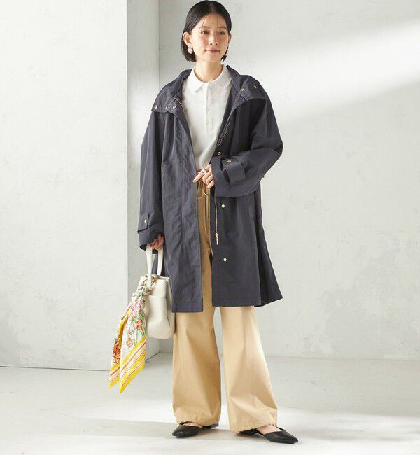 SHIPS for women「〈手洗い可 / 撥水加工 / UVカット〉 スタンドカラー フード コート」|その他|