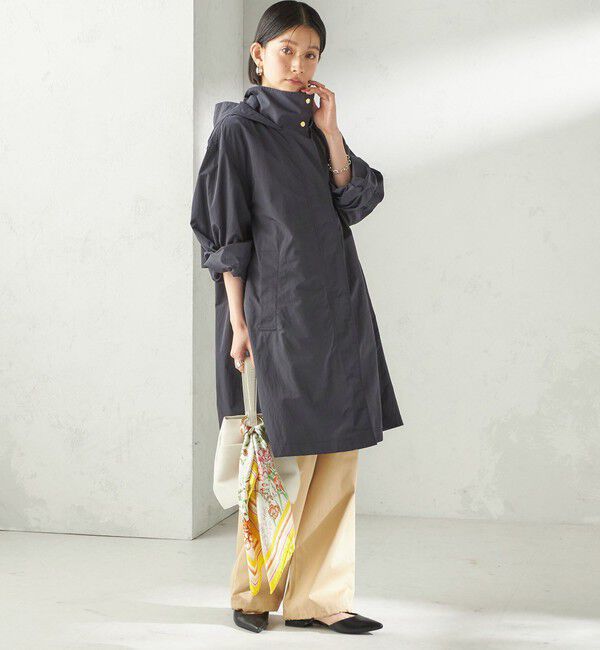 SHIPS for women「〈手洗い可 / 撥水加工 / UVカット〉 スタンドカラー フード コート」|その他|