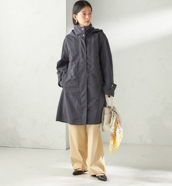 SHIPS for women「〈手洗い可 / 撥水加工 / UVカット〉 スタンドカラー フード コート」|その他|