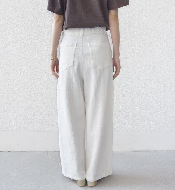 SHIPS for women「〈手洗い可能〉ルーズ デニム ポケット デザイン パンツ」|デニム|