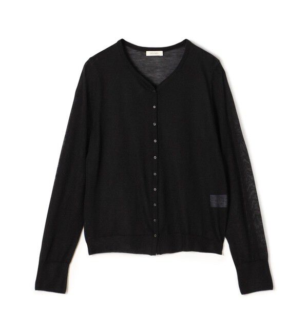 DES PRES「ソフトカシミヤシルク Vネックカーディガン」|カーディガン|19 ブラック