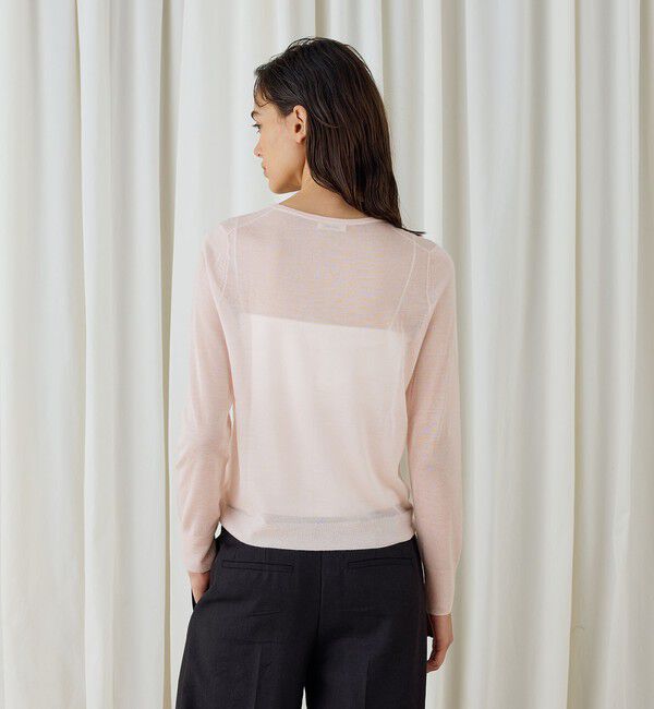 DES PRES「ソフトカシミヤシルク Vネックカーディガン」|カーディガン|