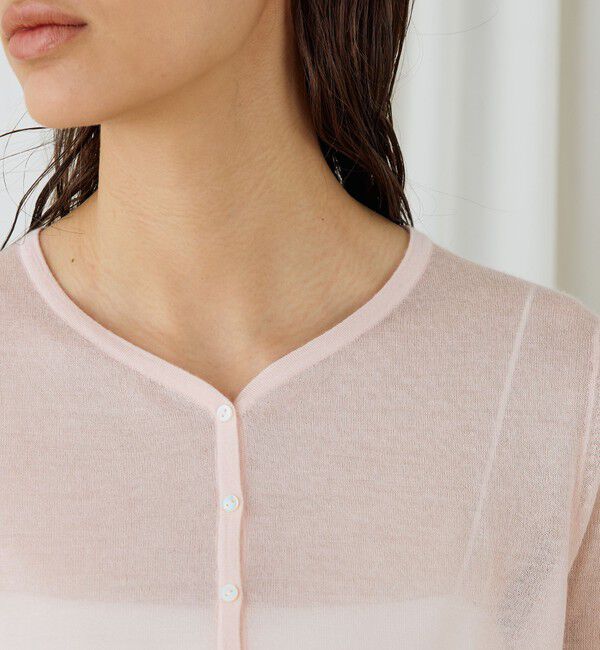 DES PRES「ソフトカシミヤシルク Vネックカーディガン」|カーディガン|