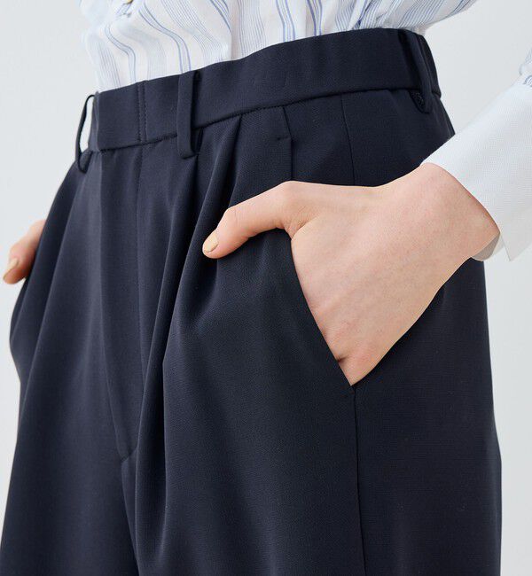 GALERIE VIE「ダブルクロス イージータックパンツ」|スラックス|