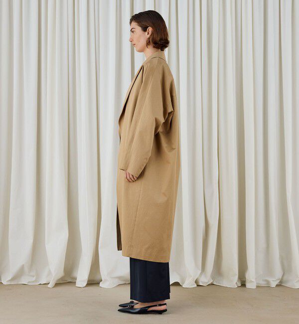 DES PRES「コットンサテン オーバーコート」|チェスターコート|