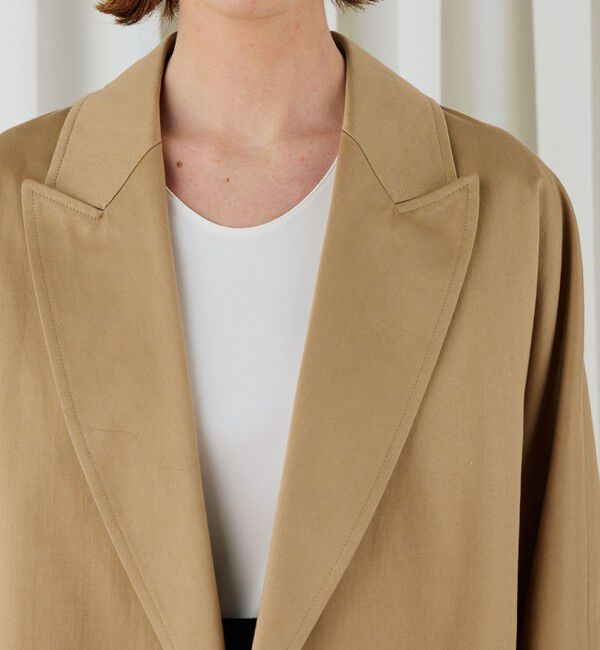 DES PRES「コットンサテン オーバーコート」|チェスターコート|