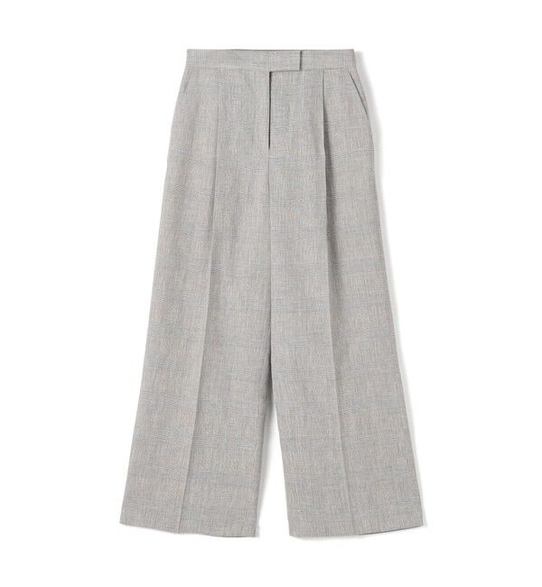 TOMORROWLAND collection「サマーグレンチェック タックワイドパンツ」|その他|16 グレー系