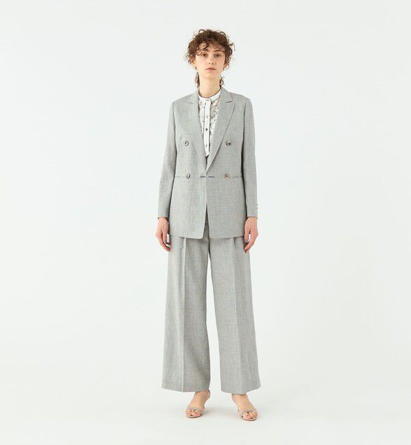 TOMORROWLAND collection「サマーグレンチェック タックワイドパンツ」|その他|